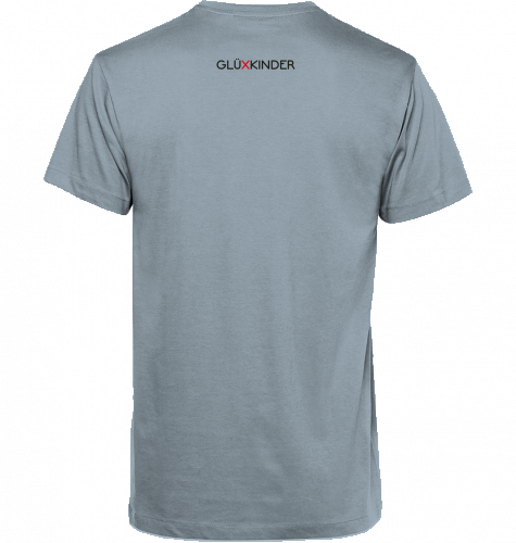 Organic T-Shirt (men) GLÜXKINDER Vertical - black typo