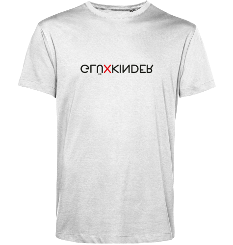 Organic T-Shirt (men) GLÜXKINDER Vertical - black typo