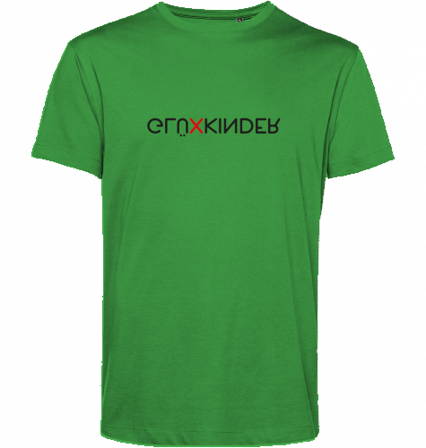 Organic T-Shirt (men) GLÜXKINDER Vertical - black typo