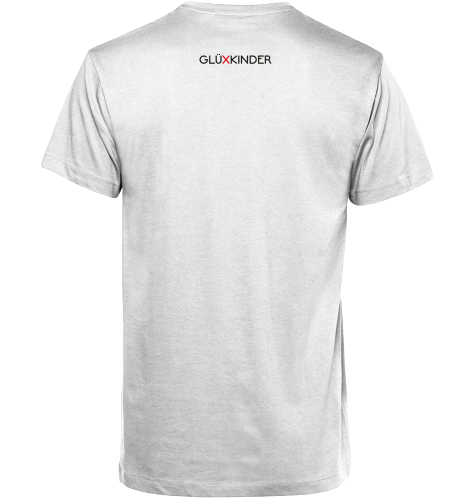 Organic T-Shirt (men) GLÜXKINDER Vertical - black typo