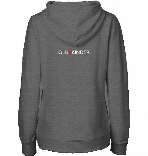 Organic Hoodie (women) WELT AUS MUSIK AN - white typo