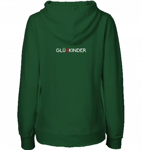 Organic Hoodie (women) WELT AUS MUSIK AN - white typo