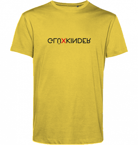 Organic T-Shirt (men) GLÜXKINDER Vertical - black typo