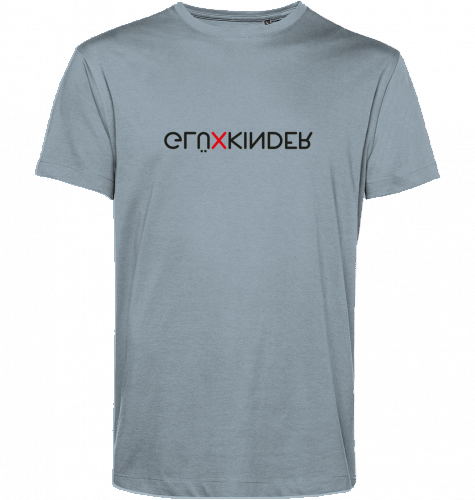 Organic T-Shirt (men) GLÜXKINDER Vertical - black typo