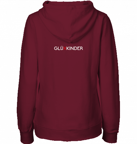 Organic Hoodie (women) WELT AUS MUSIK AN - white typo