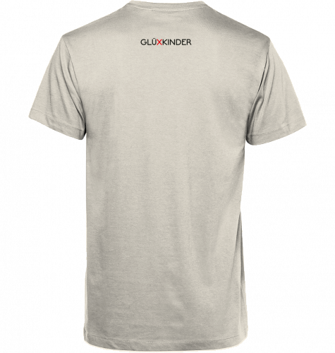 Organic T-Shirt (men) GLÜXKINDER Vertical - black typo