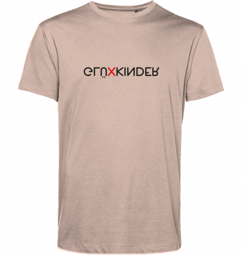 Organic T-Shirt (men) GLÜXKINDER Vertical - black typo
