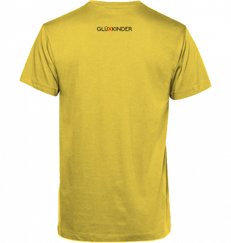 Organic T-Shirt (men) GLÜXKINDER Vertical - black typo