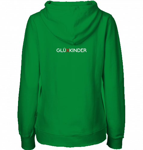 Organic Hoodie (women) WELT AUS MUSIK AN - white typo