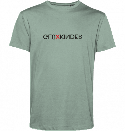 Organic T-Shirt (men) GLÜXKINDER Vertical - black typo