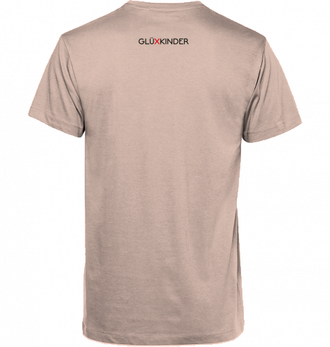 Organic T-Shirt (men) GLÜXKINDER Vertical - black typo