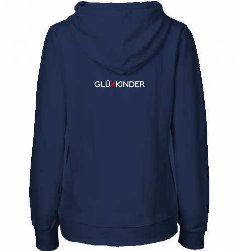 Organic Hoodie (women) WELT AUS MUSIK AN - white typo