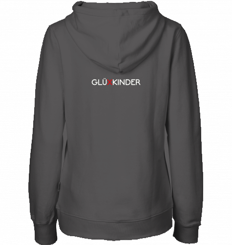Organic Hoodie (women) WELT AUS MUSIK AN - white typo