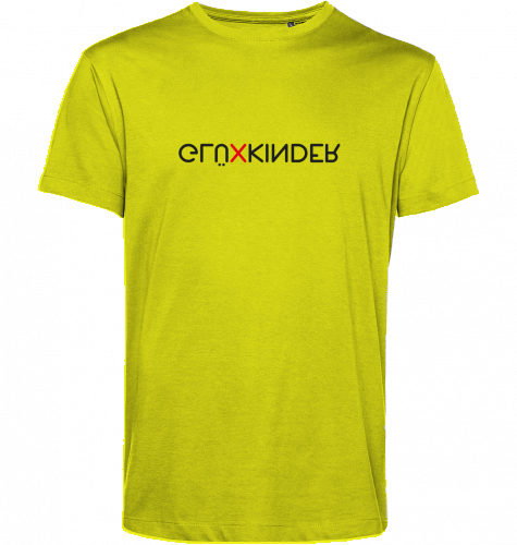 Organic T-Shirt (men) GLÜXKINDER Vertical - black typo