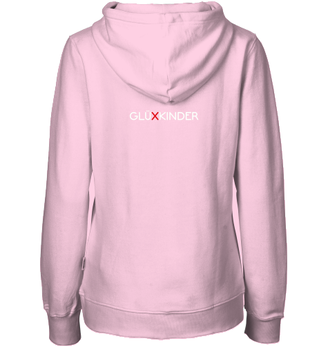 Organic Hoodie (women) WELT AUS MUSIK AN - white typo