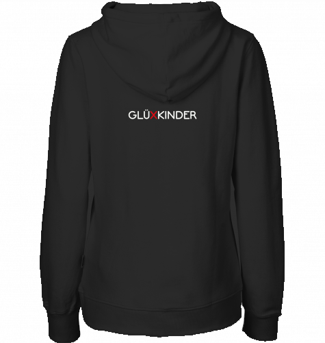 Organic Hoodie (women) WELT AUS MUSIK AN - white typo