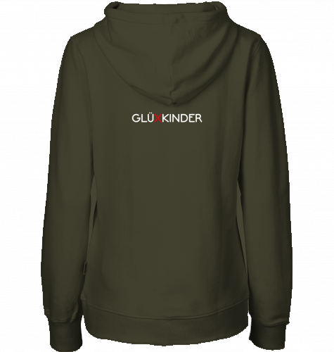 Organic Hoodie (women) WELT AUS MUSIK AN - white typo