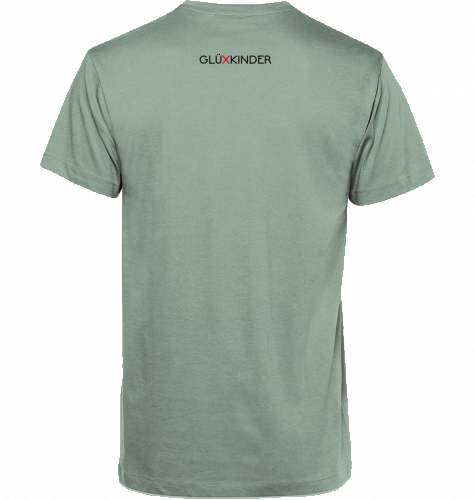 Organic T-Shirt (men) GLÜXKINDER Vertical - black typo