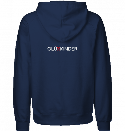 Organic Hoodie (men) WELT AUS MUSIK AN - white typo