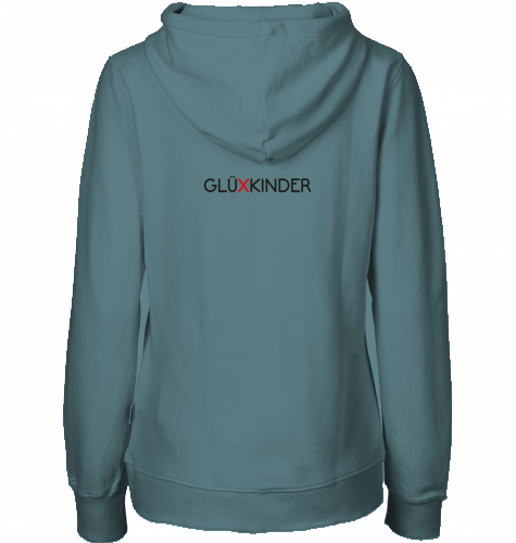 Organic Hoodie (women) WELT AUS MUSIK AN - black typo