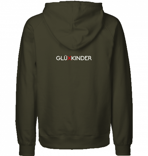 Organic Hoodie (men) WELT AUS MUSIK AN - white typo