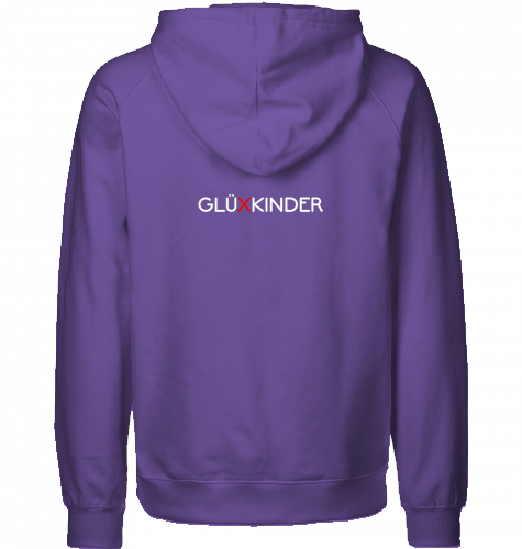 Organic Hoodie (men) WELT AUS MUSIK AN - white typo