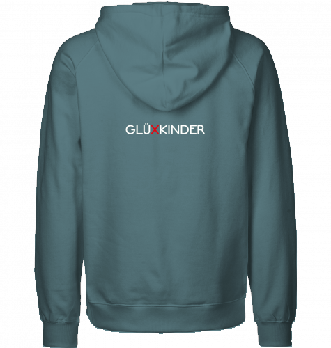 Organic Hoodie (men) WELT AUS MUSIK AN - white typo