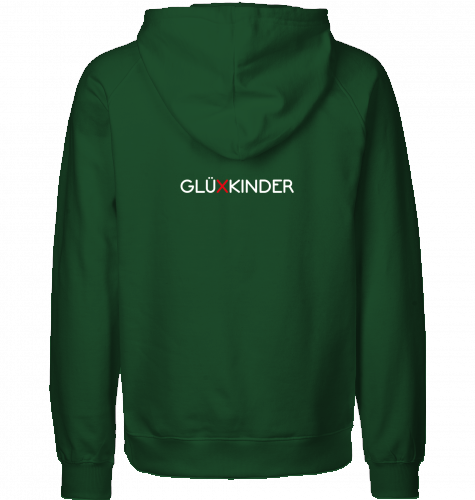 Organic Hoodie (men) WELT AUS MUSIK AN - white typo