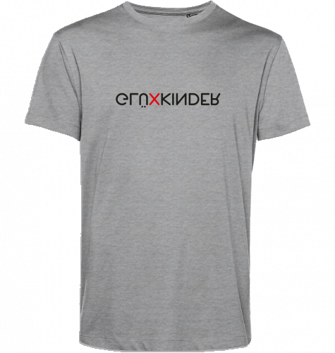 Organic T-Shirt (men) GLÜXKINDER Vertical - black typo