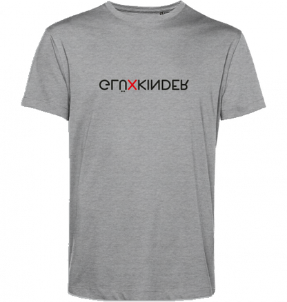 Organic T-Shirt (men) GLÜXKINDER Vertical - black typo