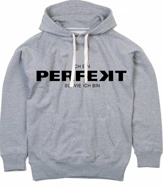 Organic Hoodie (unisex) PERFEKT - black typo - SONDEREDITION